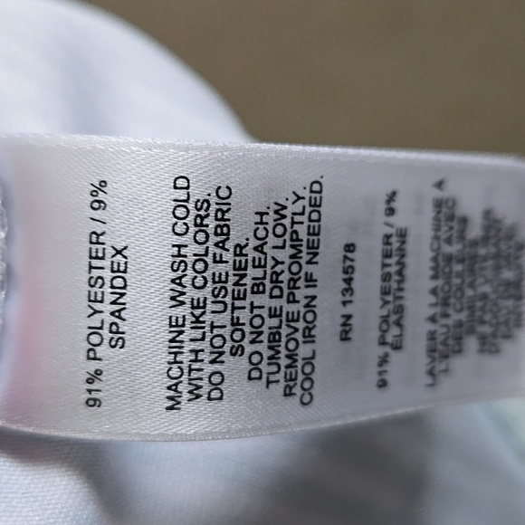 Green and White Striped Vineyard Vines Slub Shirt Size Medium - Picture 9 of 9